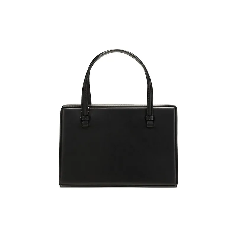 LOEWE Postal Bag Natural Cow Leather Handbag Shoulder Bag Crossbody Bag Small Size Women's Black-1