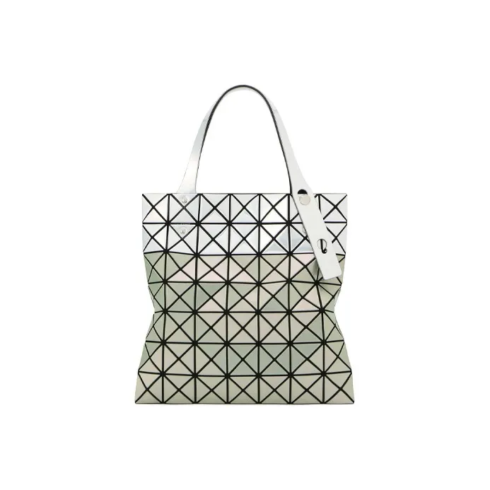 ISSEY MIYAKE PVC Tote Bag Shopping Bag Handbag Shoulder Bag Women's Green White Multicolor-0