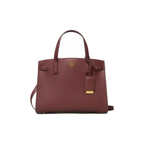 TORY BURCH Walker Leather Briefcases Small Size Women's Burgundy