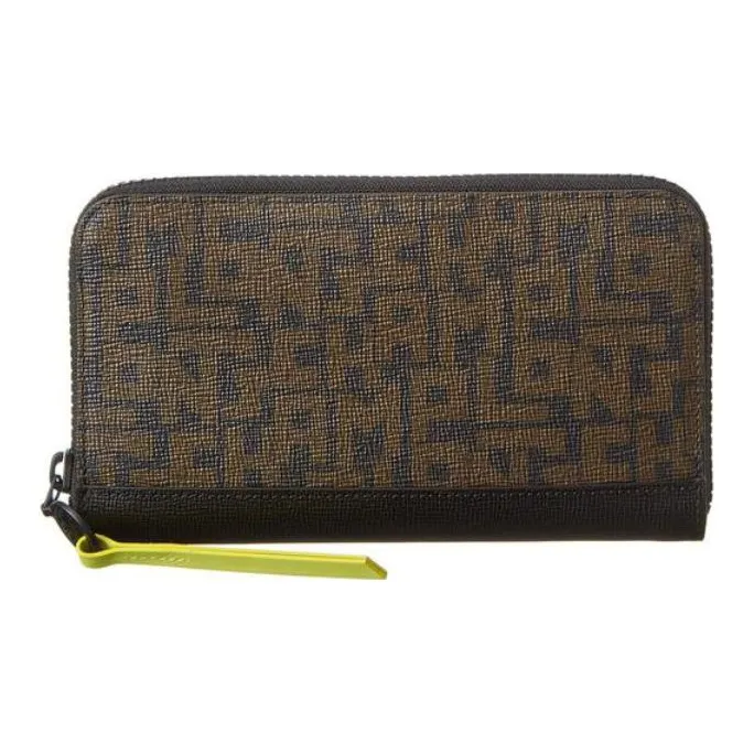 LONGCHAMP Le Pliage Clutch Wallet Small Size Women's Brown Black-0