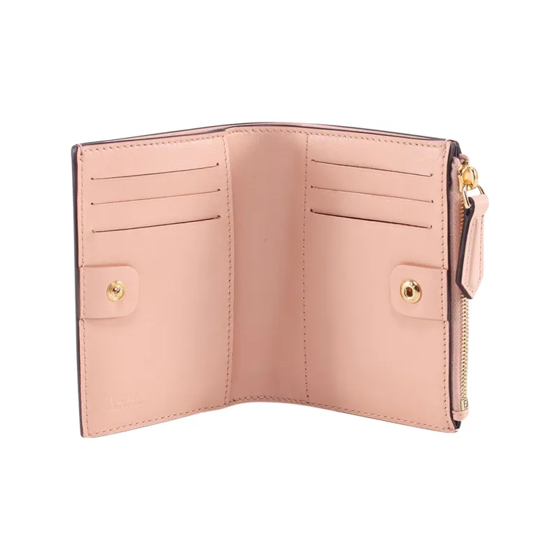 FENDI Leather Wallet Women's Pink-2