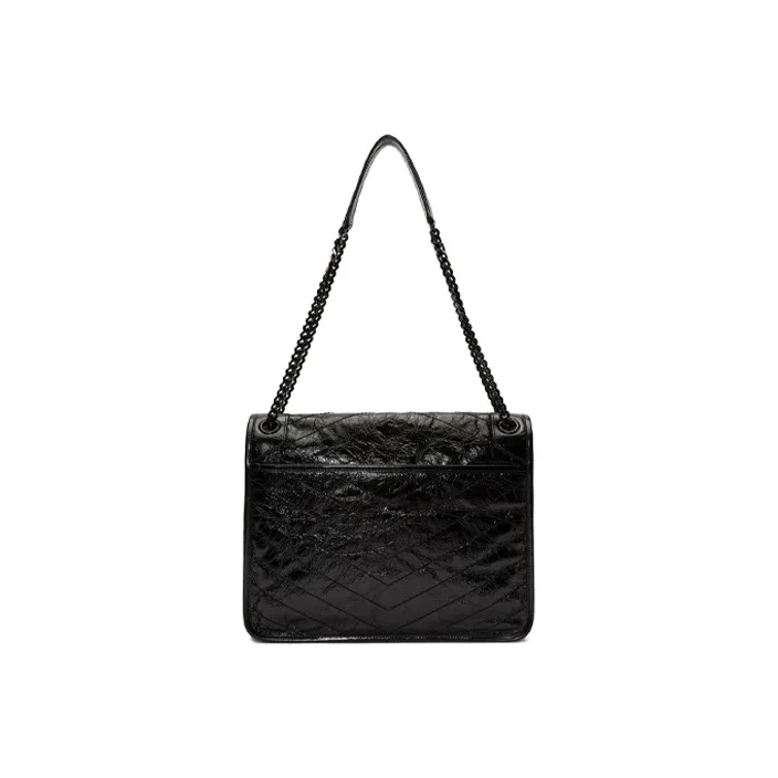 SAINT LAURENT Niki Cow Leather Crossbody Bags Shoulder Bags Women's Black-2