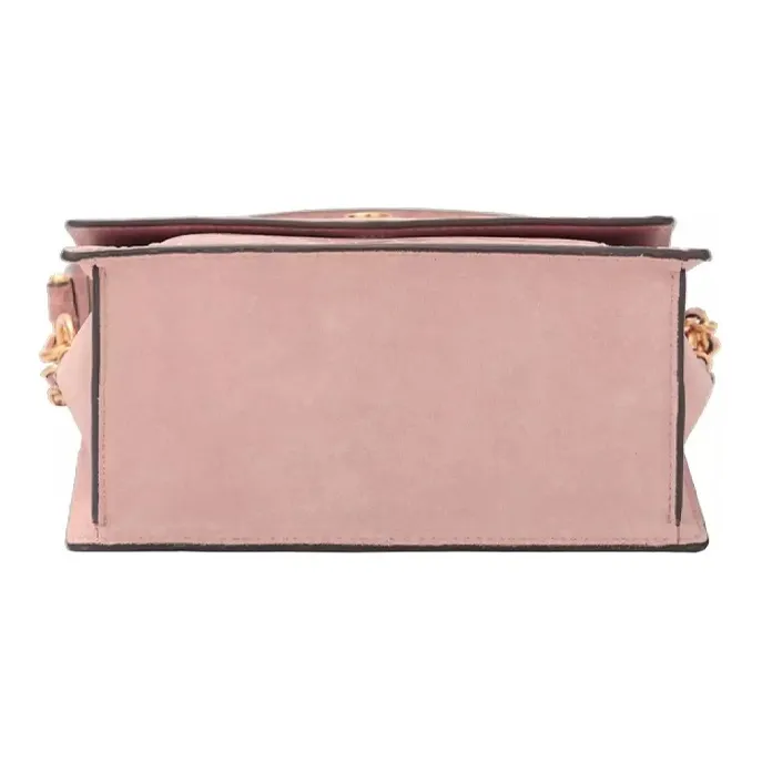 TORY BURCH Robinson Cow Leather Handbags Shoulder Bags Small Size Women's Nude Pink-4