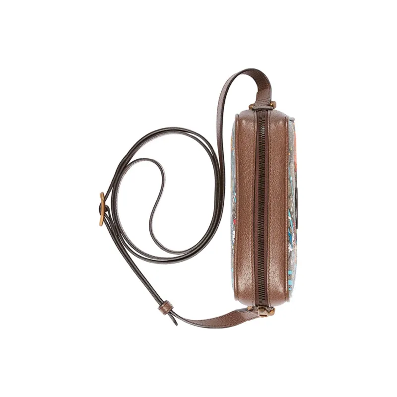 GUCCI Disney, Collaboration Canvas With Leather Camera Bag, Crossbody Bag, Shoulder Bag Unisex Multicolor-4