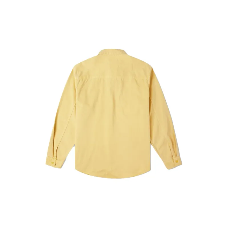 Converse WOVEN BUTTON DOWN Jackets Men Saturn Gold-1