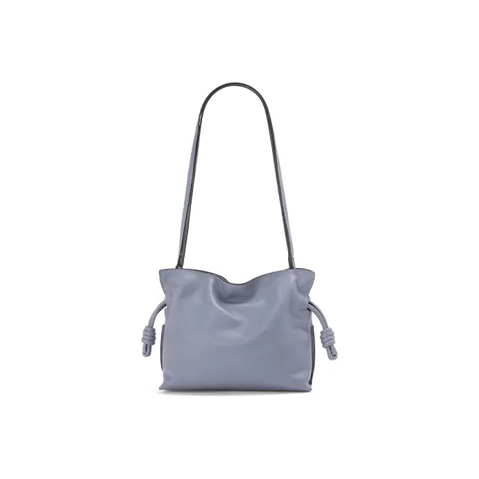 LOEWE Flamenco Napa Calf Leather Clutches Shoulder Bag Crossbody Bag Mini Women's Atlantic Blue-3