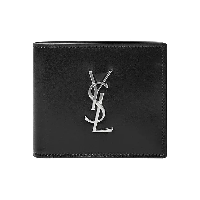 SAINT LAURENT East West Bifold Wallet Black-0
