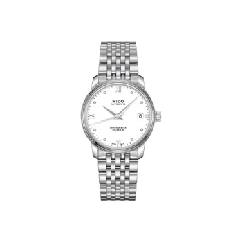 MIDO Baroncelli Collection Automatic Mechanical Movement Women's Watch Watch 34mm White Dial M027.208.11.016.00