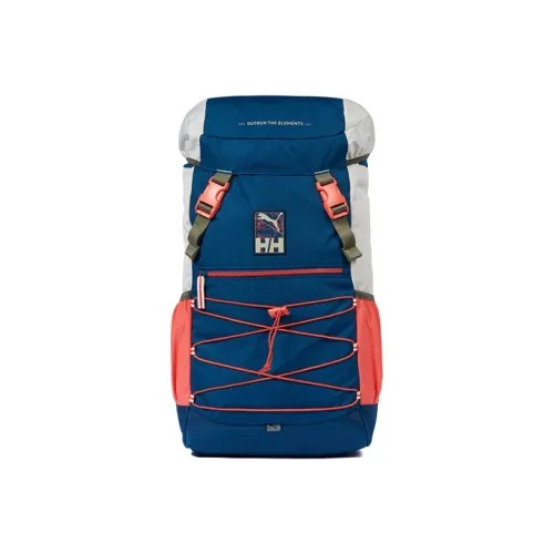 PUMA HELLY HANSEN Collaboration Nylon Fabric Backpack Unisex Blue