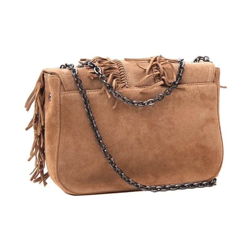 LONGCHAMP Amazone Leather Crossbody Bag Shoulder Bag Women's Beige-2