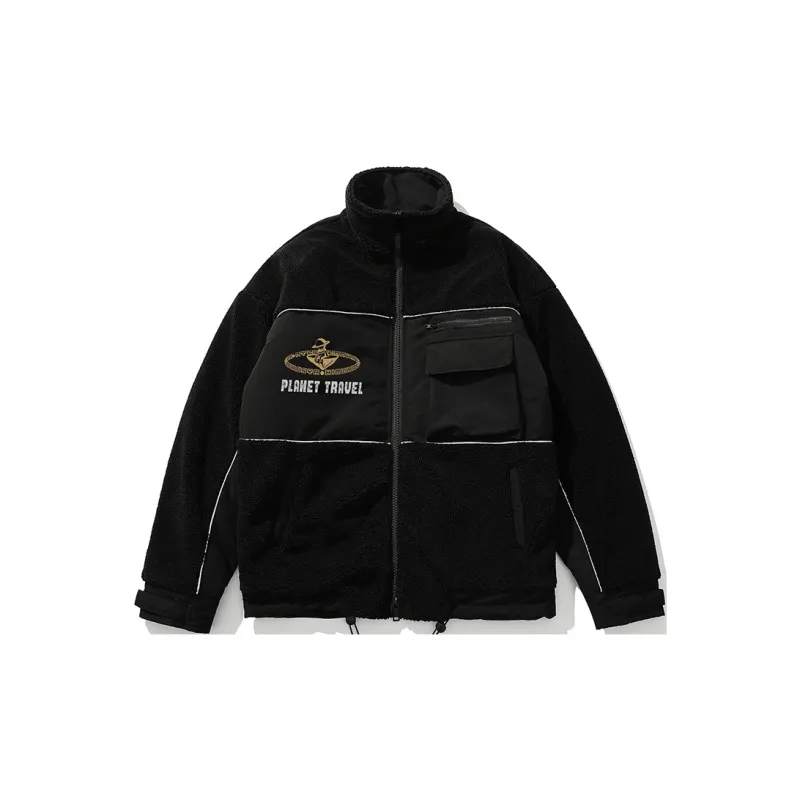 SANSYAS Velvet Jackets Unisex Black-1