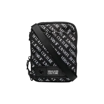 VERSACE JEANS COUTURE Fabric Small Square Bag Shoulder Bag Crossbody Bag Men's Black