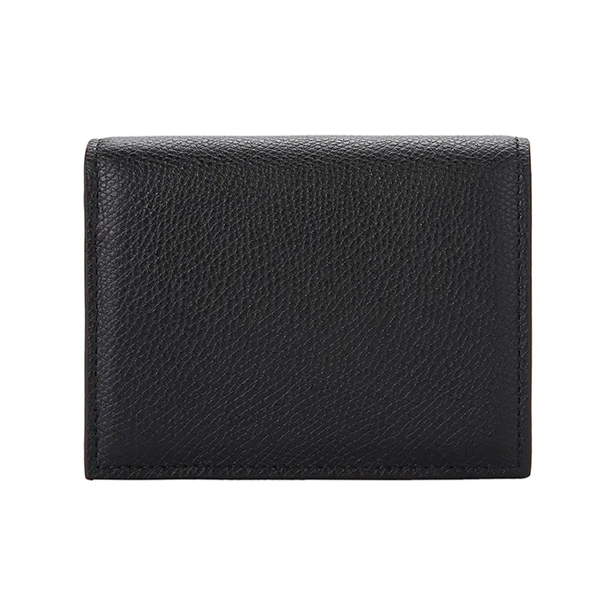 Valentino Vlogo Cow Leather Wallet, Card Holder Regular Women's Black-2