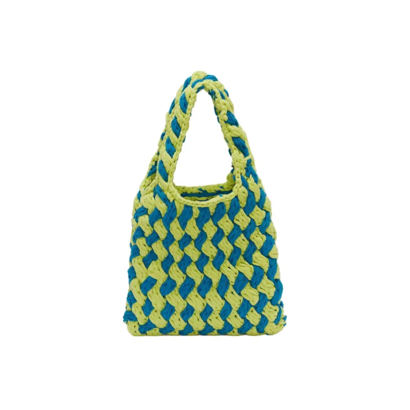 JW Anderson Cotton Tote Bag Shopping Bag Handbag Women's Green-2