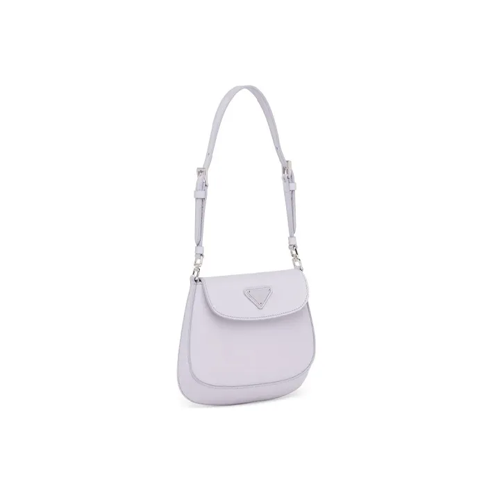 PRADA Cleo Leather Crossbody Bag Mini Women's Wisteria Purple Color-1