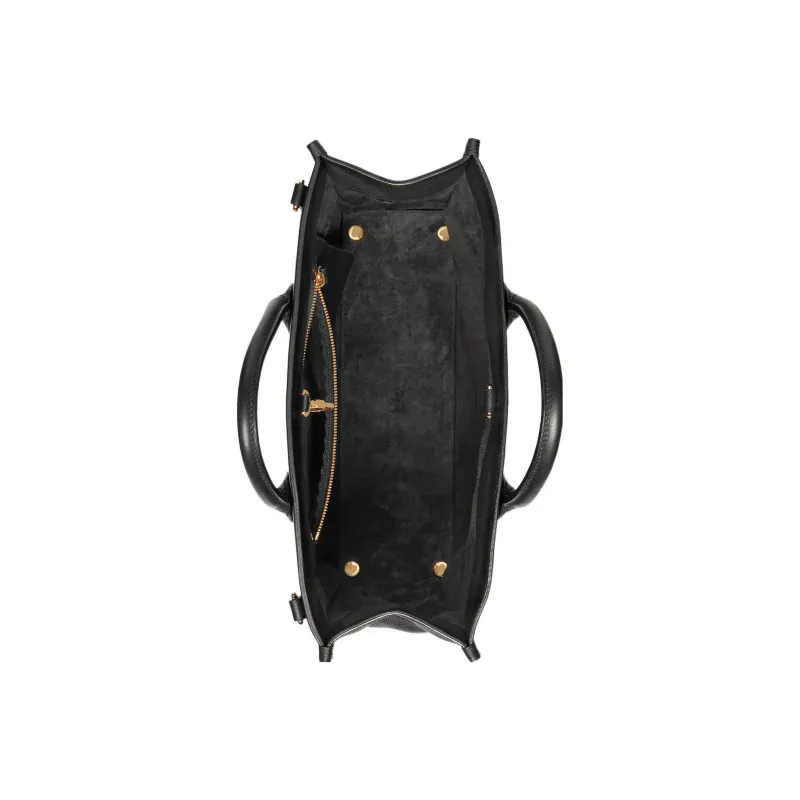 GUCCI Leather Shoulder Bag, Crossbody Bag, Handbag Unisex Black-4