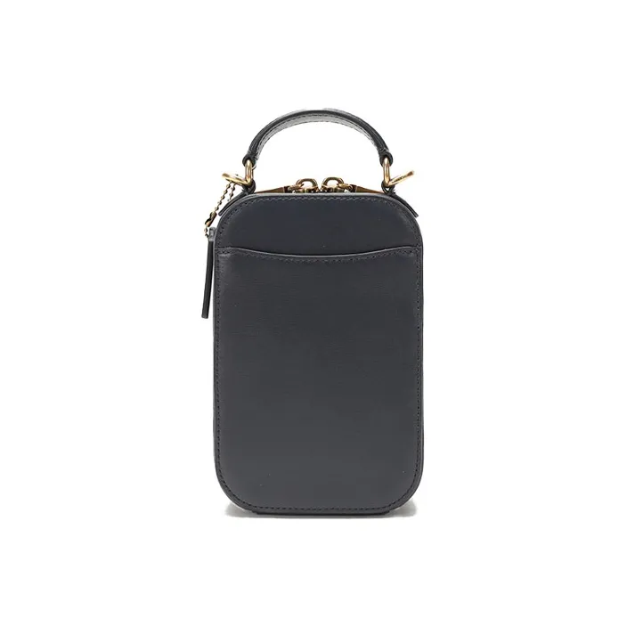 COACH Alie PVC Bonded Leather Cell Phone Pouch Handbag Crossbody Bag Camera Bag Shoulder Bag Small Size Women's Blue-1