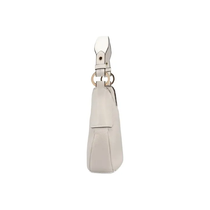 MICHAEL KORS MICHAEL KORS Handbag Collection Lillian Leather Crescent Moon Shoulder Bag Handbag Women's White-2