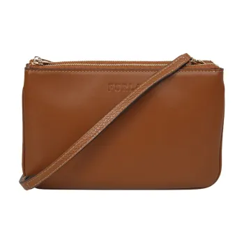 Furla Miastella Leather Shoulder Bag Mini Women's Brown