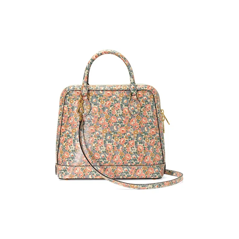 GUCCI Liberty Collaboration Leather Dome Bag, Shoulder Bag, Crossbody Bag, Handbag Medium Size Women's Multicolor-3