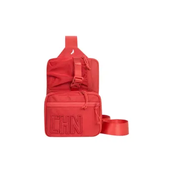 Anta Polyester Shoulder Bag Crossbody Bag Regular Unisex National Flag Red