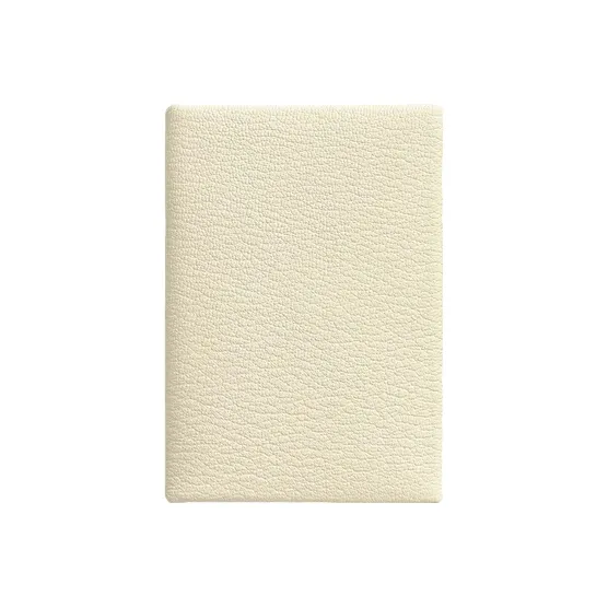 HERMES Calvi Duo Goatskin Wallet, Card Holder, Coin Purse Women's Cream White & Wood Color-0