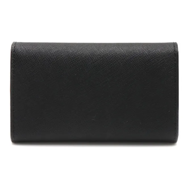 Kate Spade Leather Card Holder Key Pouch Women's Black-2