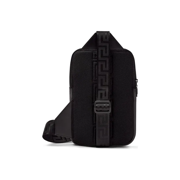 VERSACE Nylon Fabric Shoulder Bags Sling Bags Men's Black-1