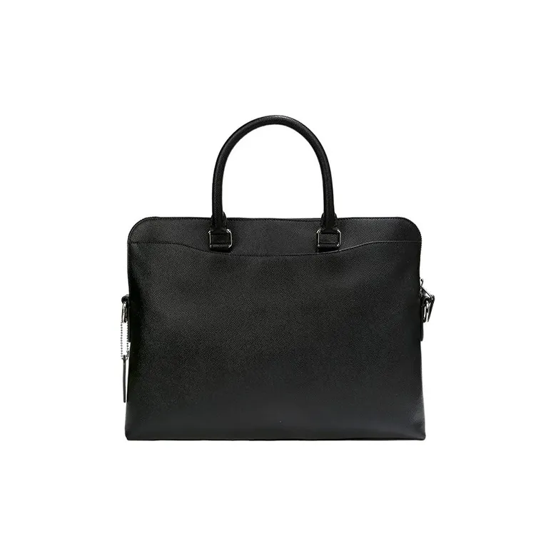 COACH Beckett Leather Laptop Bag Briefcase One Shoulder Handbag Large Size Men's Black-3