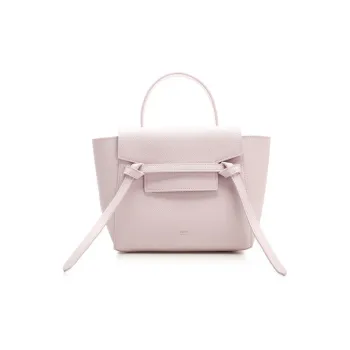 CELINE Belt Cow Leather Handbag, One Shoulder Bag, Crossbody Bag Women's Pink