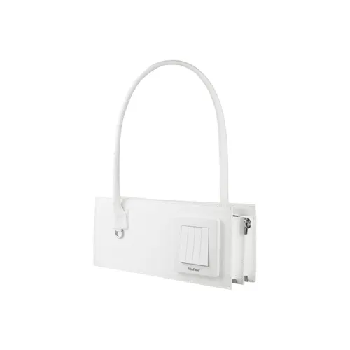PabePabe Cow Leather Switch Shoulder Bag Handbag Women's White/Black