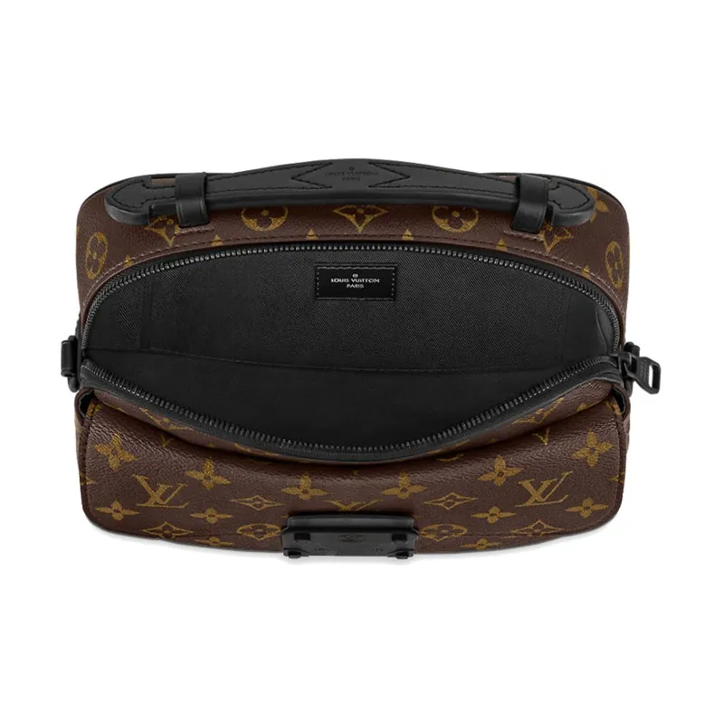 LOUIS VUITTON S Lock Messenger Monogram Macassar Brown-2