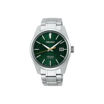 SEIKO Presage Series Mechanical Movement Stainless Steel Strap Watch Men's Watches Green Dial