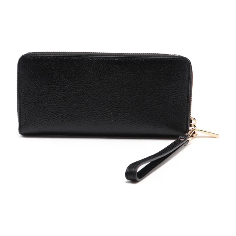 MICHAEL KORS Jet Set Leather Clutch Wallet Women's Black-2