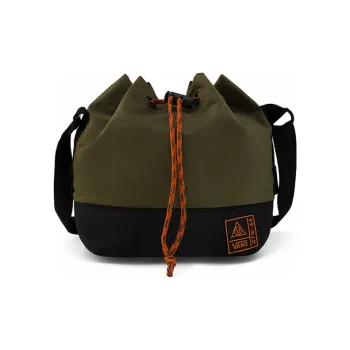 Vans Nylon Handbag With Drawstring Closure Crossbody Bag Shoulder Bag Regular Unisex Avocado Green