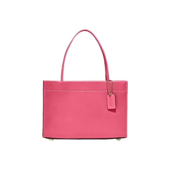 COACH Cashin Leather Tote Bag, Shopping Bag, Handbag, Crossbody Bag Trumpets Women's Pink