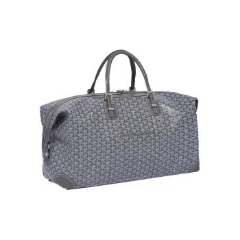 GOYARD Bowling Canvas With Leather Travel Backpack Sports Backpack Unisex Gray