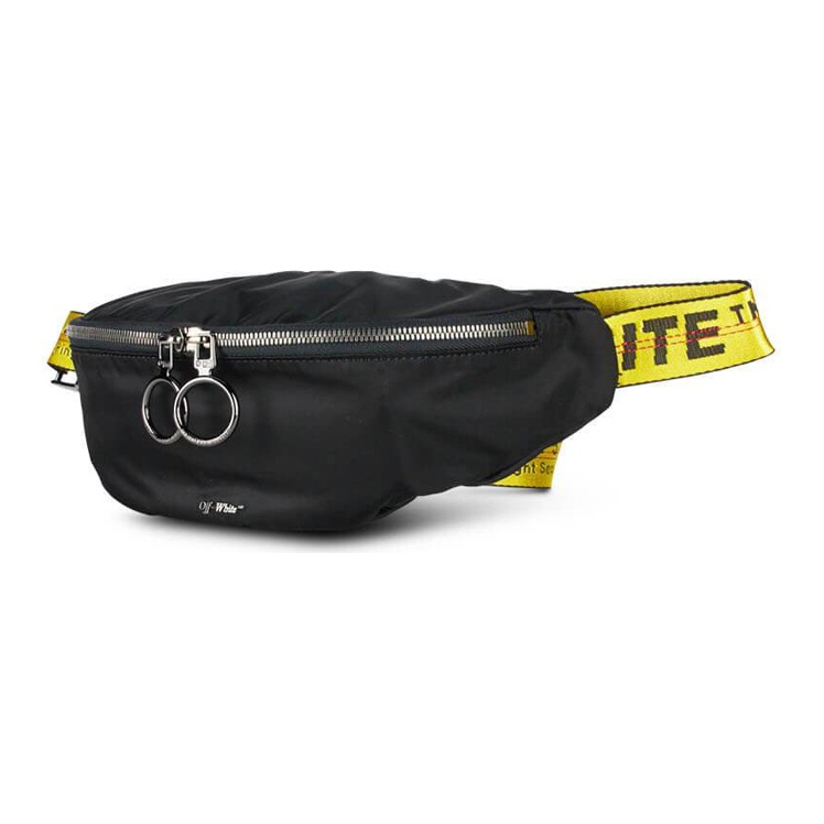 OFF WHITE Basic Fannypack Black Yellow POIZON