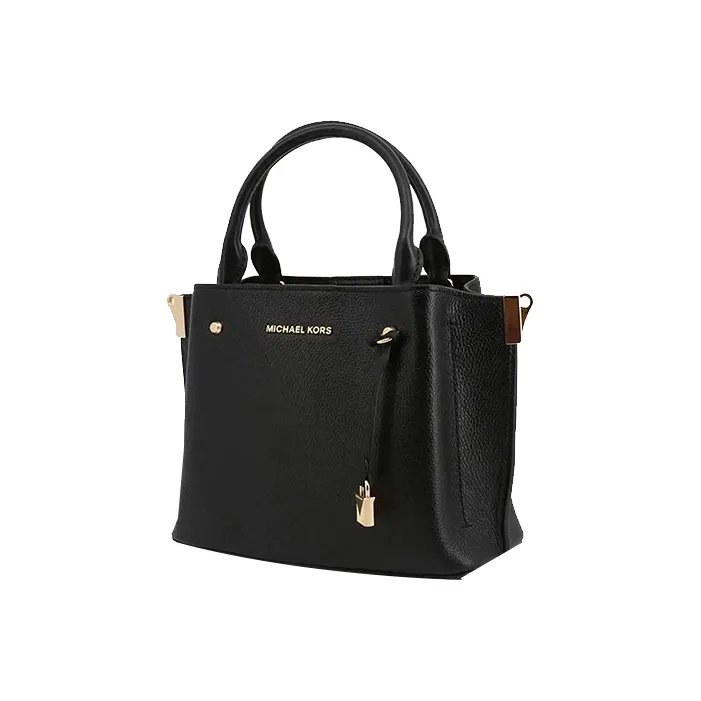 MICHAEL KORS MICHAEL KORS Luggage Collection Cow Leather Tote Bag Shopping Bag Handbag Small Size Women's Black-2