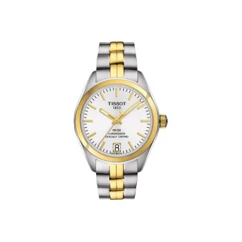 TISSOT PR100 Collection Automatic Mechanical Movement Women's Watch Watch 33mm Silver Dial T101.208.22.031.00