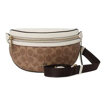 COACH Bethany Artificial Leather Fanny Pack Small Size Women's Beige