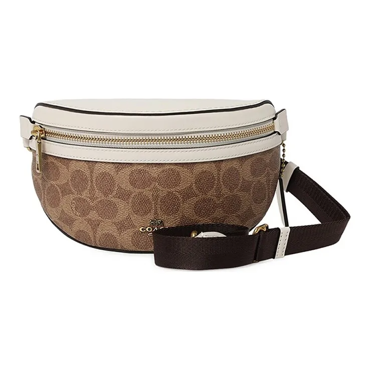 COACH Bethany Artificial Leather Fanny Pack Small Size Women's Beige-0