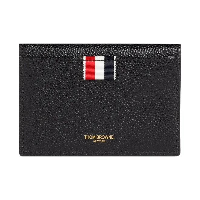 THOM BROWNE· Leather Card Holder Card Holder Men's Black-2
