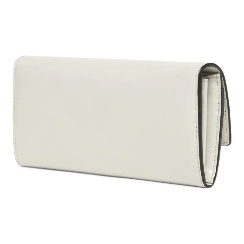 FENDI Calfskin Clutches Wallet Women's Light Gray-1