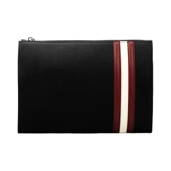 BALLY Leather Clutch Men's Black