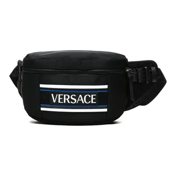 FANSIZHE Fabric Crossbody Bag, Sling Bag, Fanny Pack Regular Men's Black
