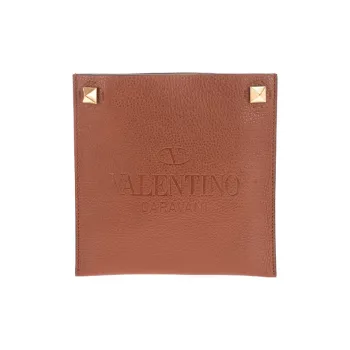 Valentino Cow Leather Crossbody Bag Women's Brown