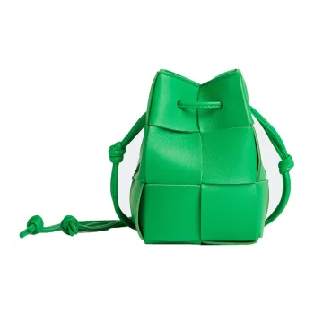 Bottega Veneta CASSETTE Pillow Bag Cow Leather Bucket Bags Shoulder Bag Crossbody Bag Regular Women's Green