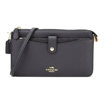 COACH Noa Pop Up Polished Grained Cow Leather 3 in 1 Messenger Bag Shoulder Bag Crossbody Bag Women's Dark Marine Blue