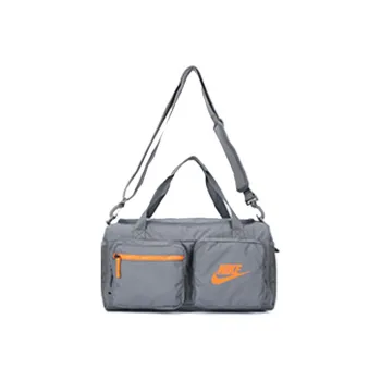 Nike Fabric Travel Bag Gym Bag Unisex Gray/Orange